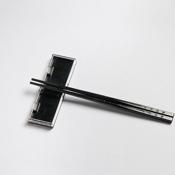 旋轉雙截筷(黑) - Screwed on Chopsticks(Black)